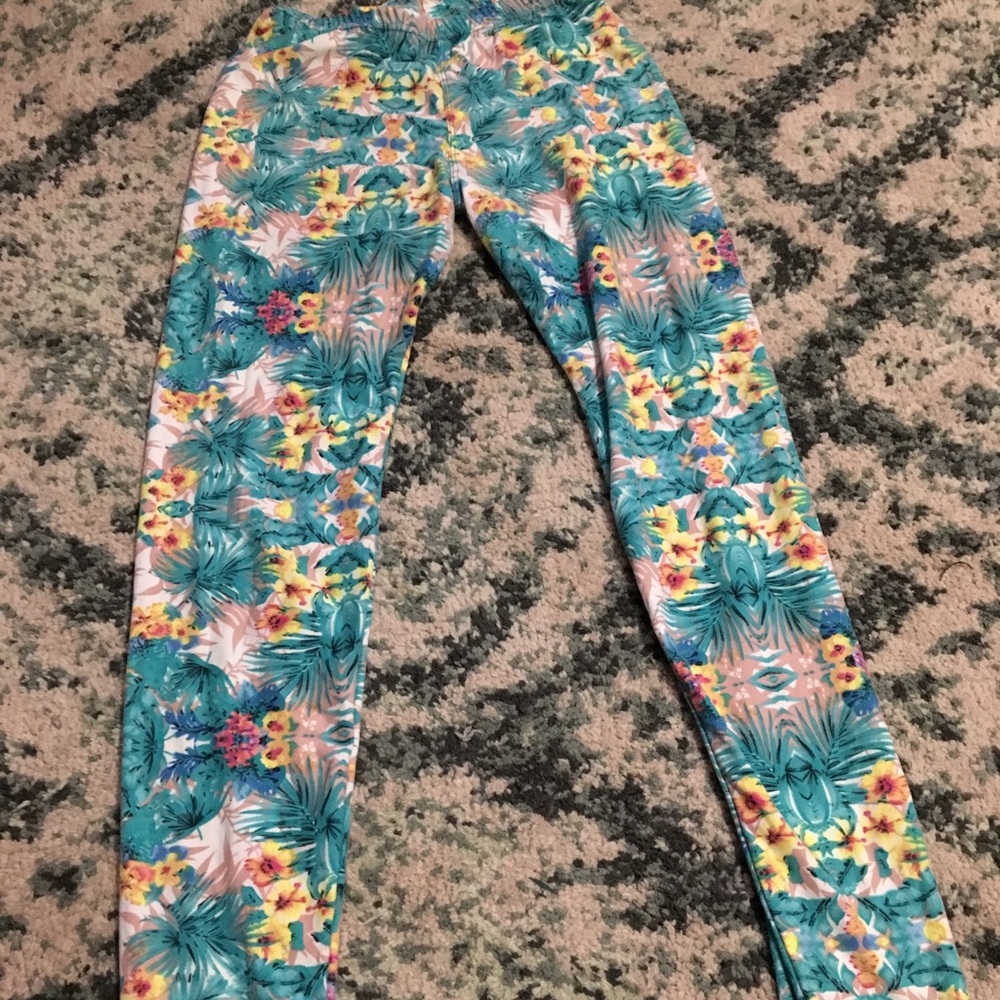 Floral leggings